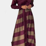 Zsófia | Ērta svītraina maxi kleita