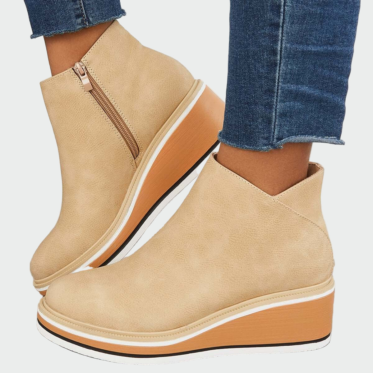 Panna | Melnas platformas ādas kurpes sievietēm