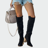 Helga | Brūni zamšādas sieviešu zābaki