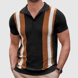 Deivids | Retro polo krekls ar slaidinošām svītrām