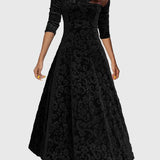 Nensija | Svētku zamšādas elegances kleita