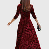 Nensija | Svētku zamšādas elegances kleita