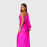 Melisa | Eleganta vakarkleita ar vienu plecu