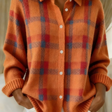 Anna | Mīksts rūtains adīts kardigans