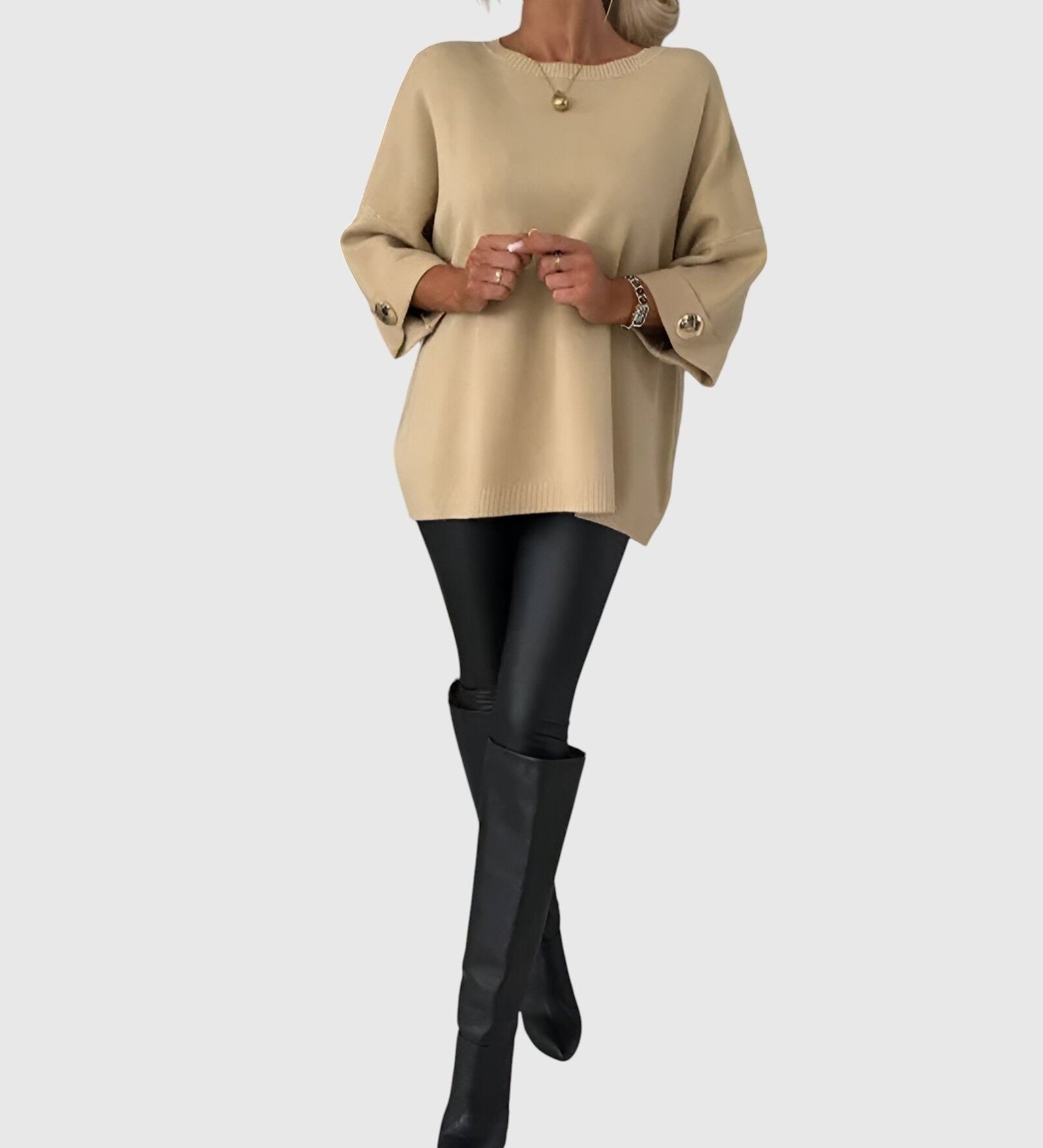 Janel | Brīvs, elegants džemperis ikdienas valkāšanai