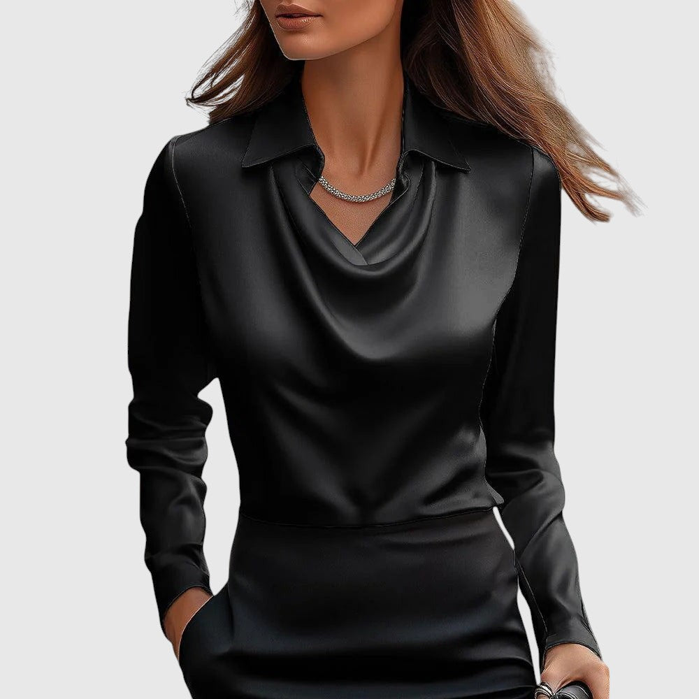 Adela | Eleganta blūze ar zīda efektu