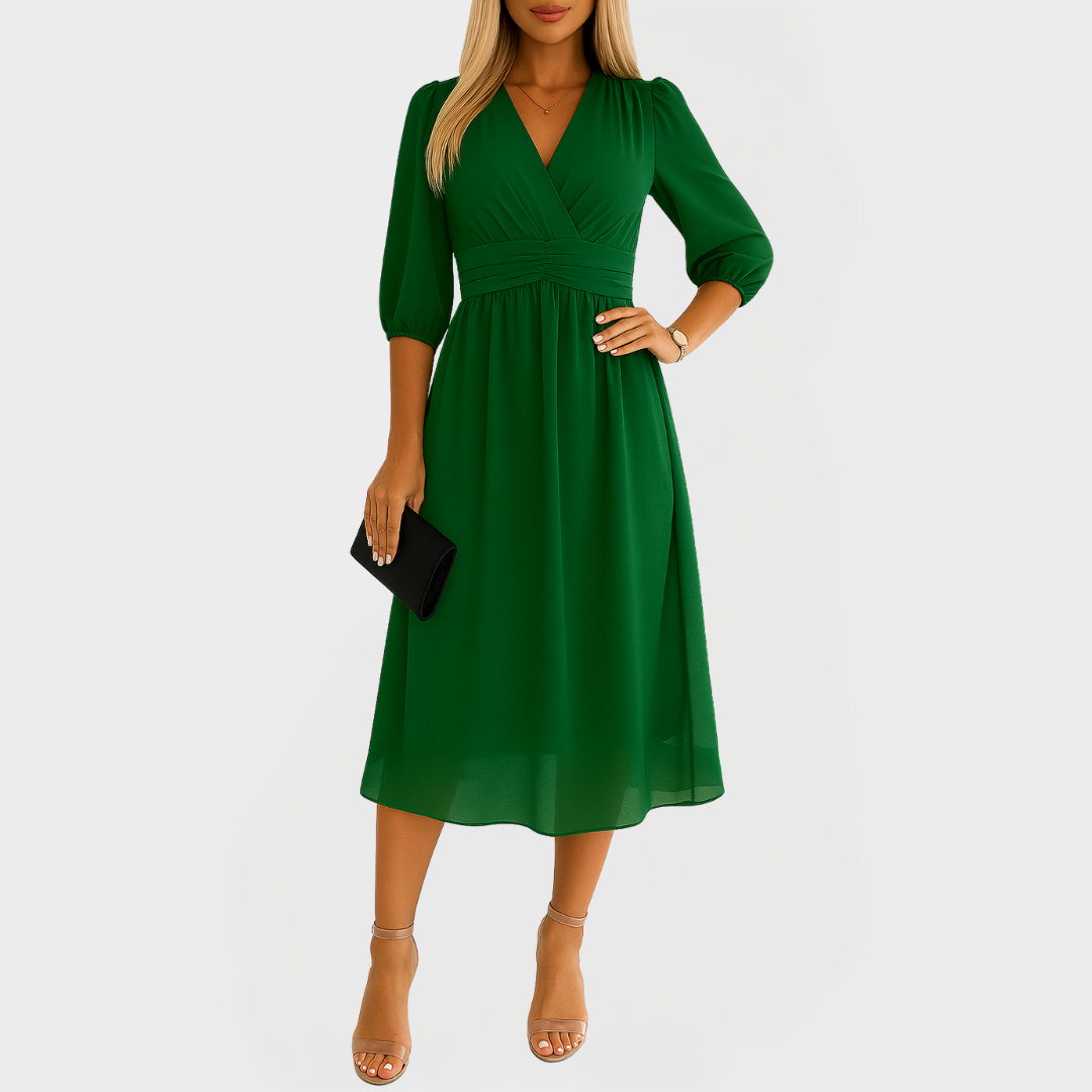 Zieds | Gaisīga midi kleita sievišķīga elegance