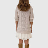 Eliska | Adīta kleita ar krokotiem svārkiem