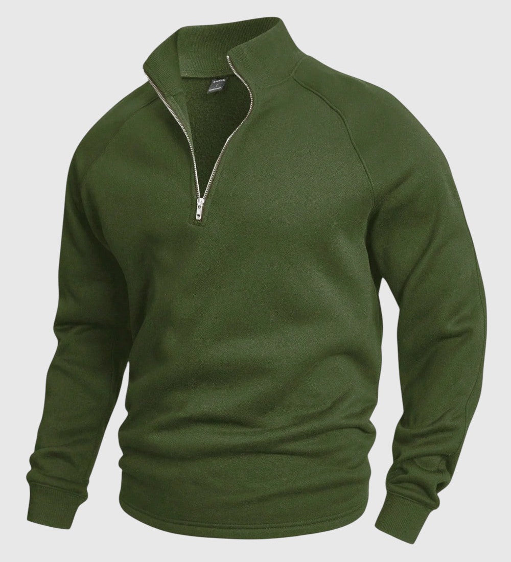 Tivadar | Prémium állógalléros férfi pulóver