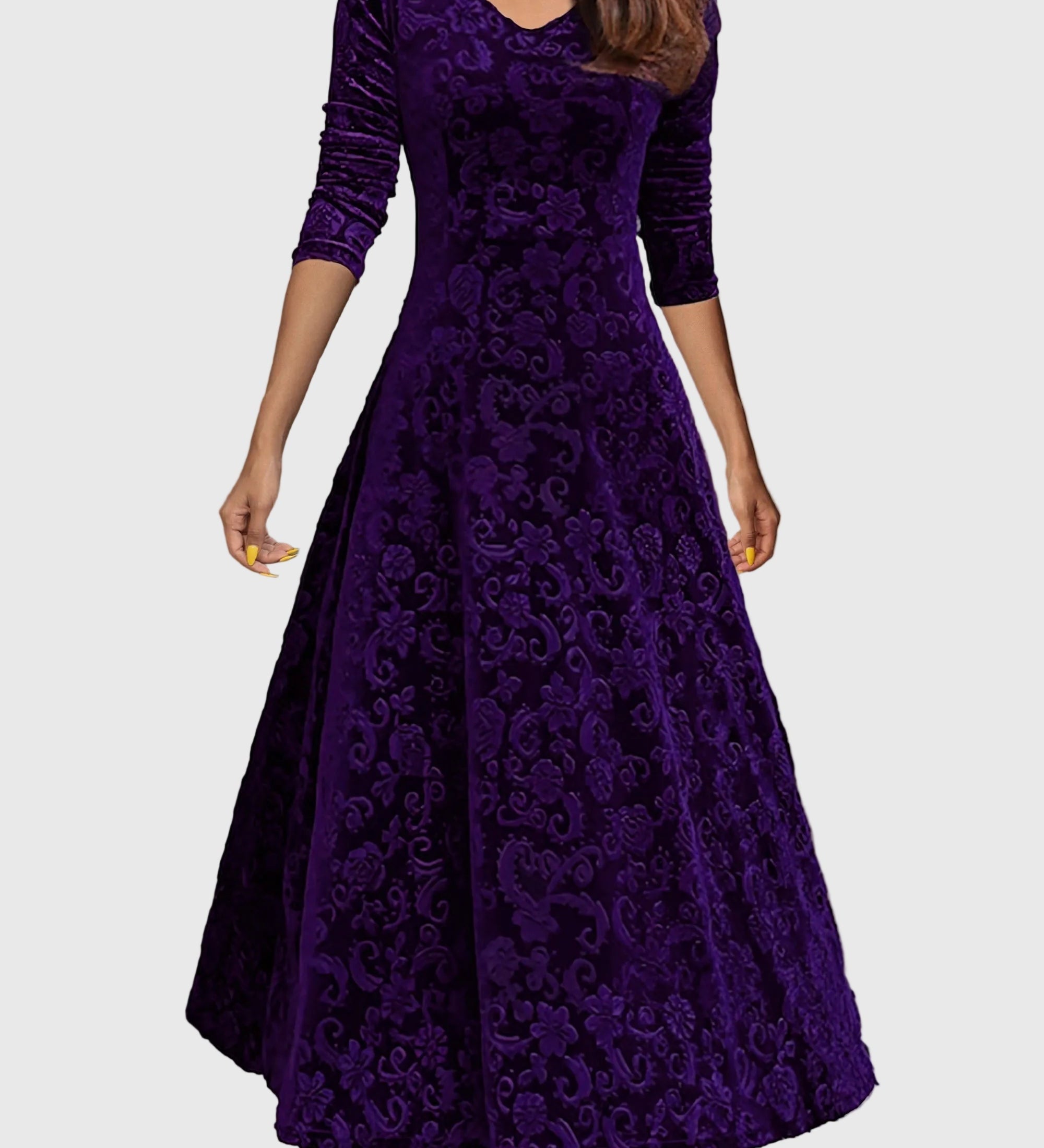 Nensija | Svētku zamšādas elegances kleita