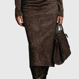 Ava | Zamšādas Midi Ruha