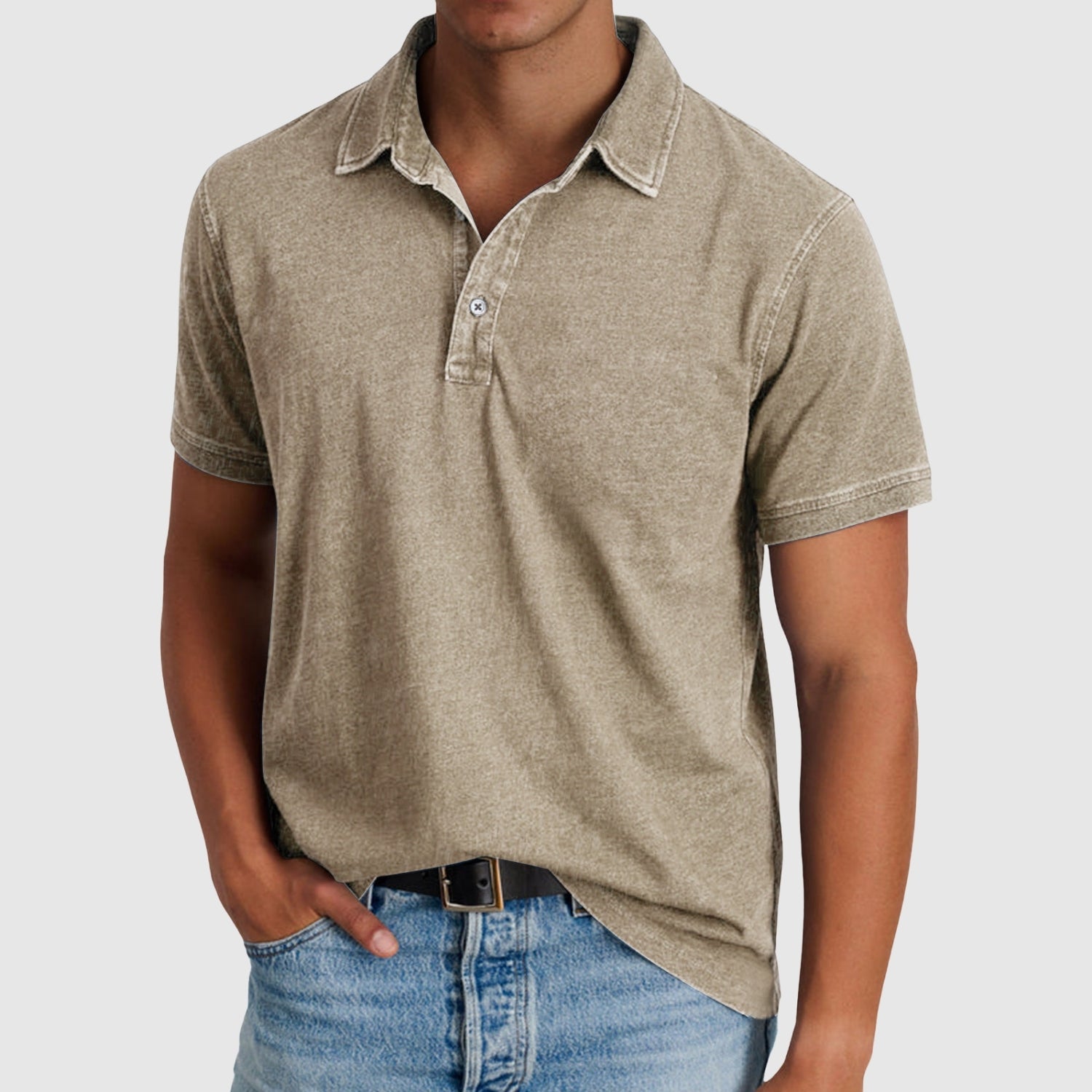 Nándors | Retro stila ērts polo krekls