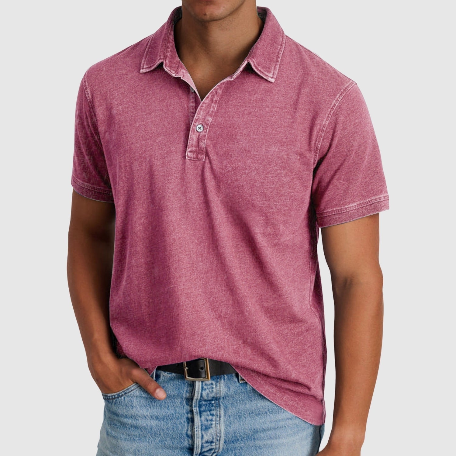 Nándors | Retro stila ērts polo krekls