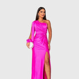 Melisa | Eleganta vakarkleita ar vienu plecu