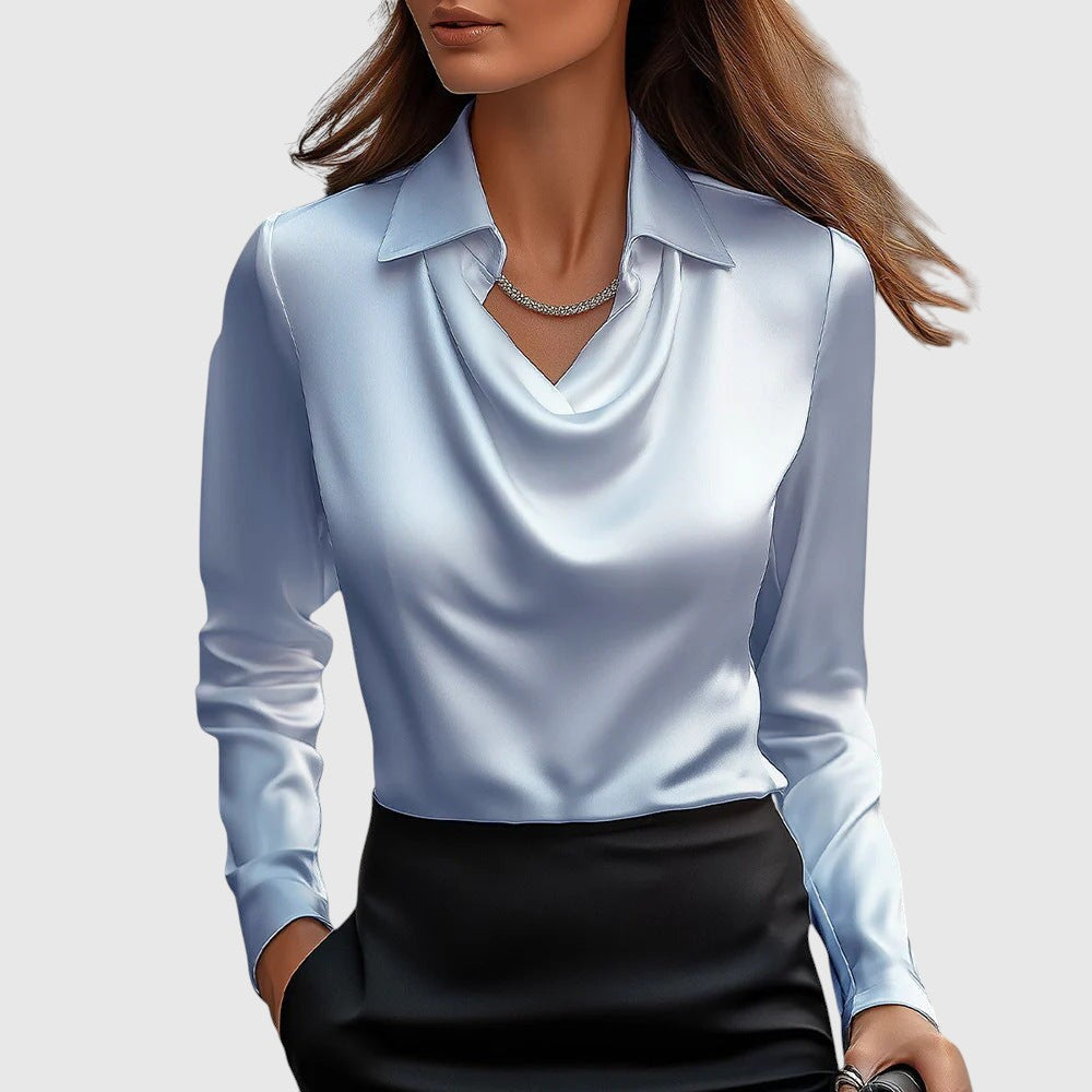 Adela | Eleganta blūze ar zīda efektu