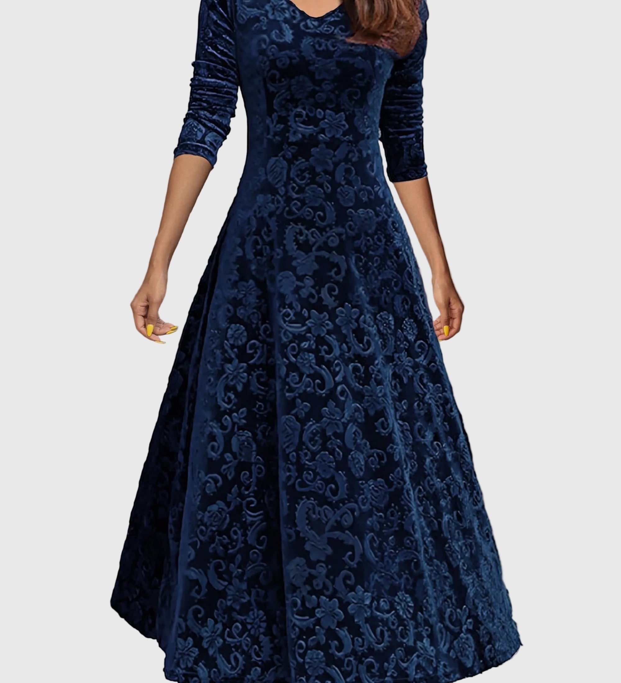 Nensija | Svētku zamšādas elegances kleita