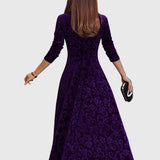 Nensija | Svētku zamšādas elegances kleita