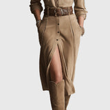 Sofija | Eleganta zamšādas kleita