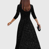 Nensija | Svētku zamšādas elegances kleita