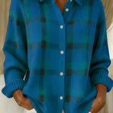 Anna | Mīksts rūtains adīts kardigans