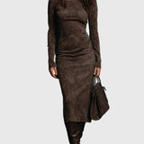 Ava | Zamšādas Midi Ruha