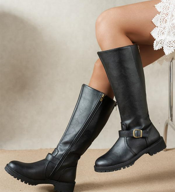 Elsie | Eleganti sieviešu zābaki ar zemiem papēžiem