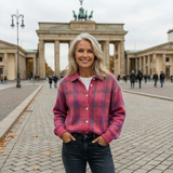 Anna | Mīksts rūtains adīts kardigans