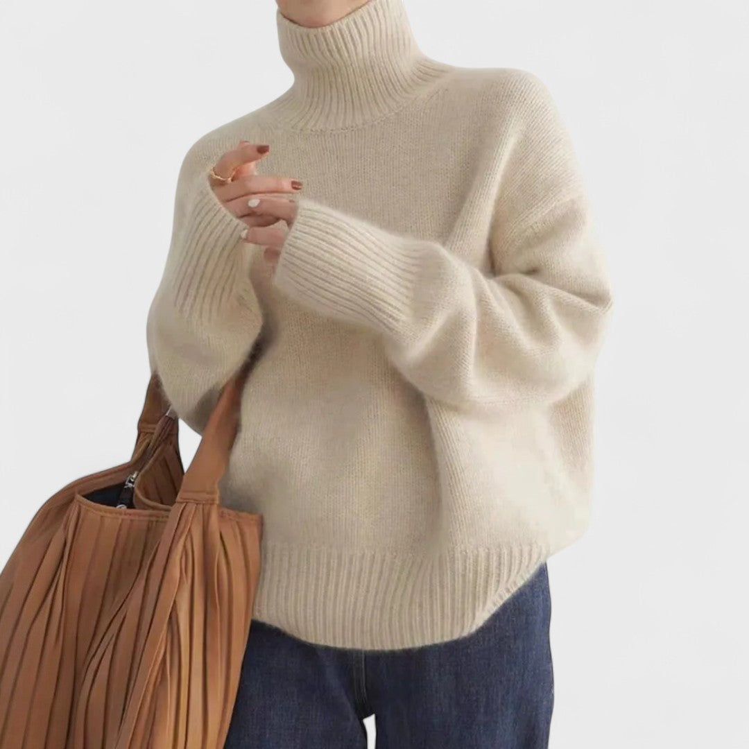 Izabella | Grezns kašmira džemperis ar eleganci