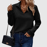 Lenka | Elegants džemperis ar pusrāvējslēdzēju