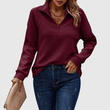 Lenka | Elegants džemperis ar pusrāvējslēdzēju