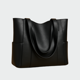 Helga | Melna minimālistiska plecu soma ikdienas lietošanai