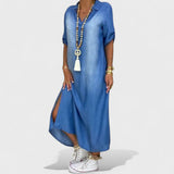 Mirka | Brīva vasaras džinsa kleita