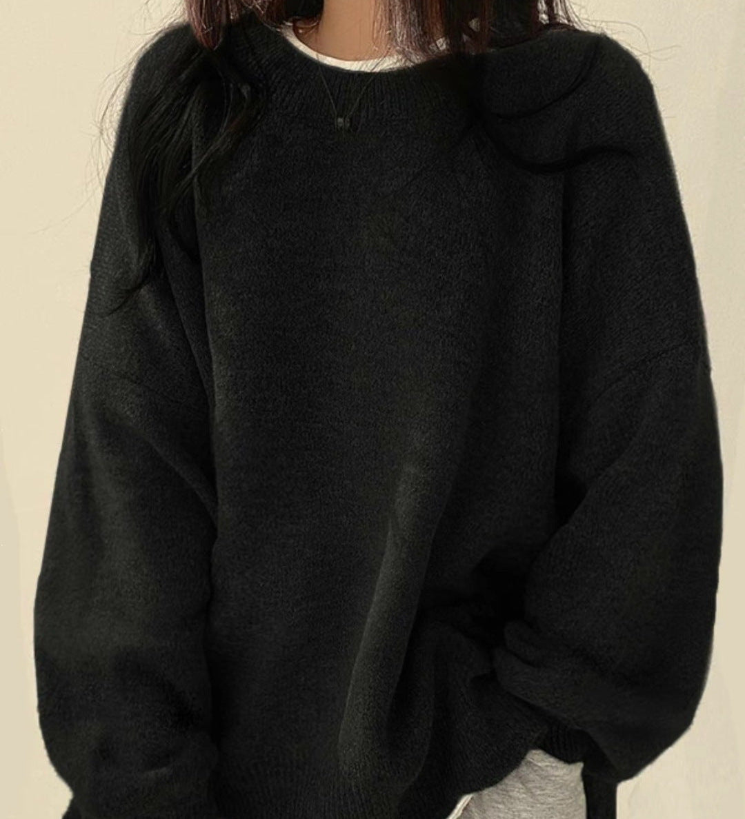 Kiara | Sieviešu ikdienas džemperis ar nolaistiem pleciem