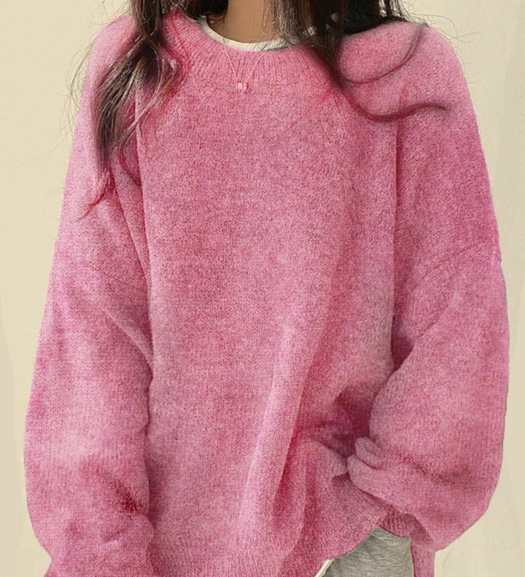 Kiara | Sieviešu ikdienas džemperis ar nolaistiem pleciem