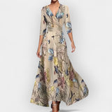 Réka | Eleganta puķaina maxi kleita