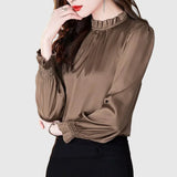 Jana | Eleganta zīda blūze ar izsmalcinātām detaļām