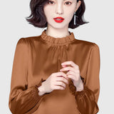 Jana | Eleganta zīda blūze ar izsmalcinātām detaļām