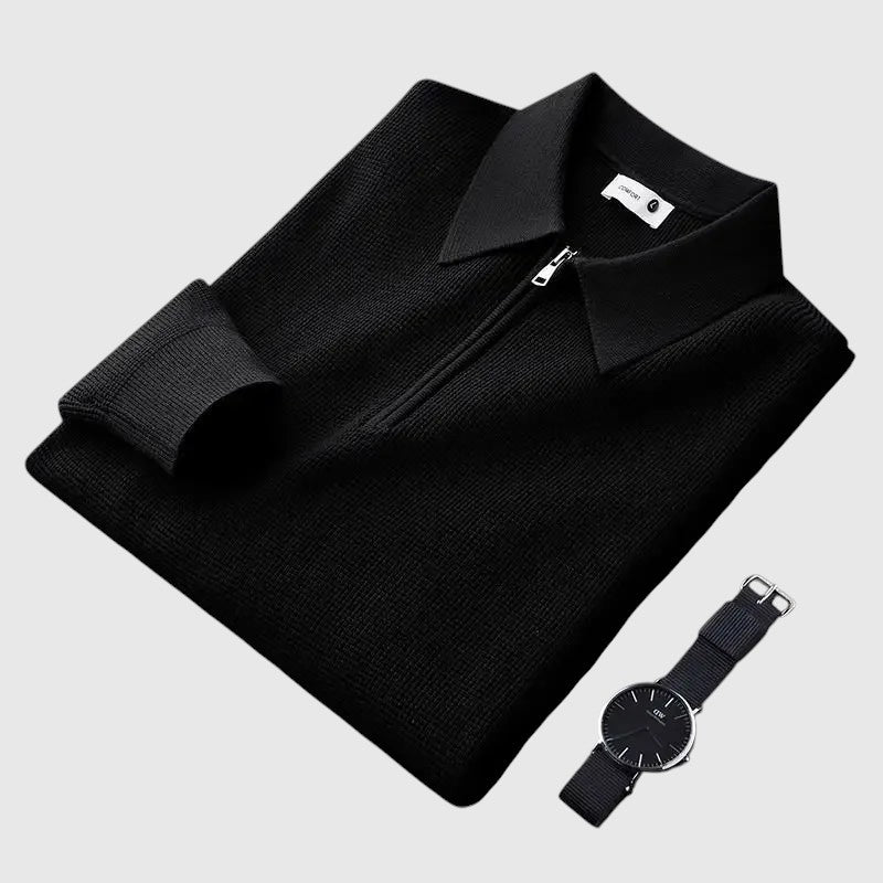 Ákos | Vīriešu elegants džemperis ar rāvējslēdzēju