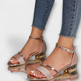 Elina | Elegantas sandales ar zelta detaļām