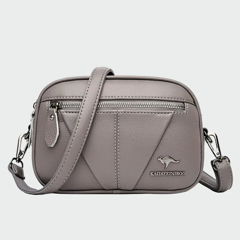 Dóra | Melna sieviešu soma no eko ādas