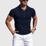 Henrik | Elegants svītrains vīriešu polo krekls