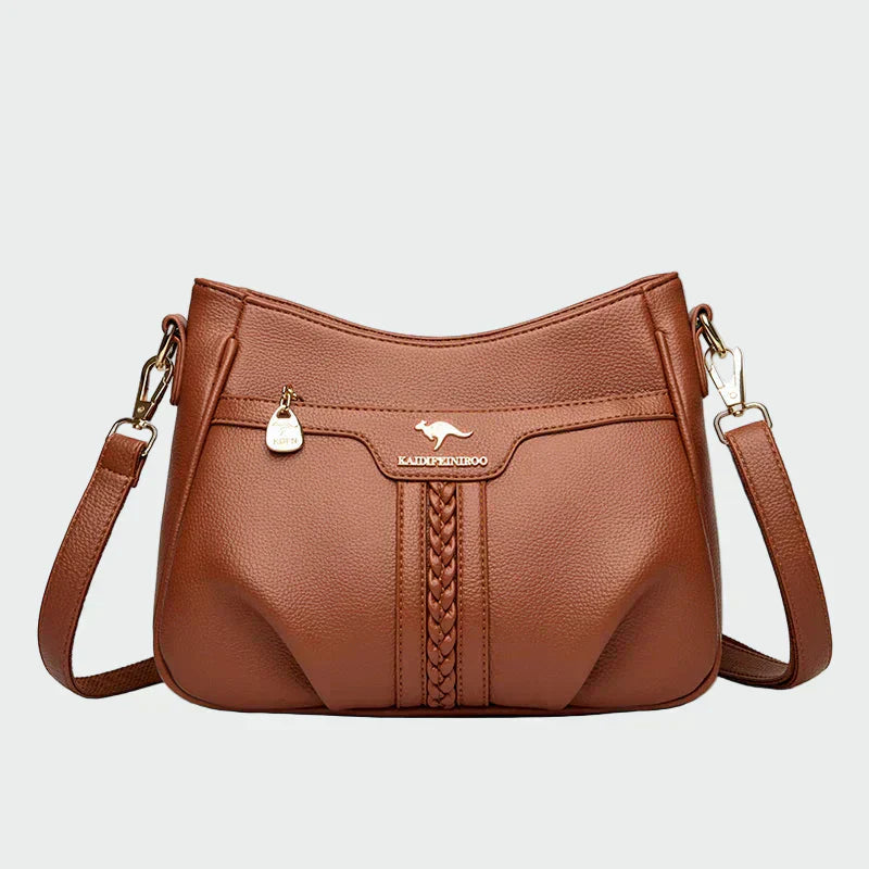 Petra | Eleganta melna sieviešu plecu soma