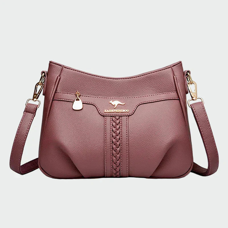 Petra | Eleganta melna sieviešu plecu soma