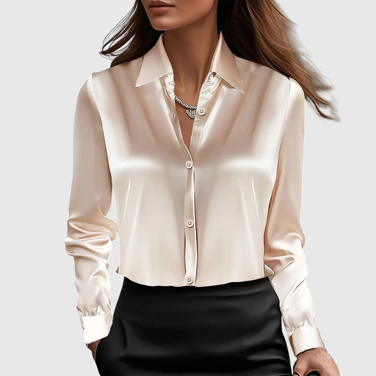 Lúcia | Elegants zīda krekls sievišķīgam izskatam