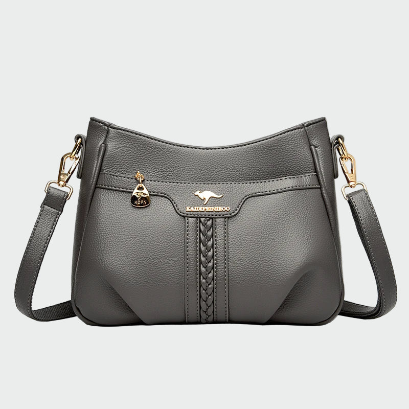 Petra | Eleganta melna sieviešu plecu soma