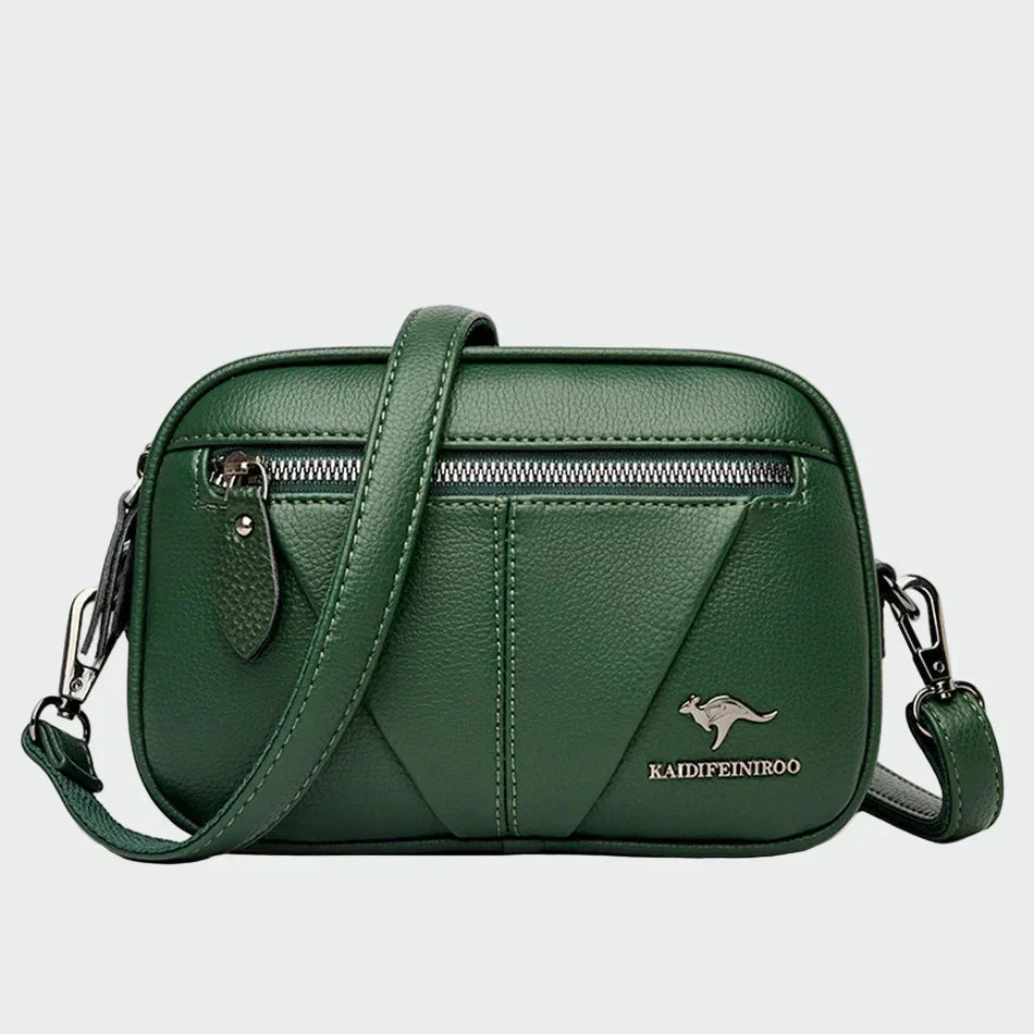 Dóra | Melna sieviešu soma no eko ādas