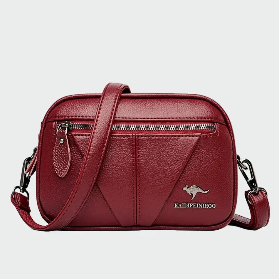 Dóra | Melna sieviešu soma no eko ādas