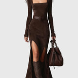 Iválina | Maksimāla kleita no mākslīgās ādas