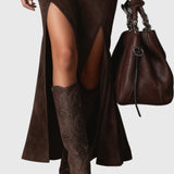 Iválina | Maksimāla kleita no mākslīgās ādas