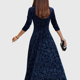 Nensija | Svētku zamšādas elegances kleita